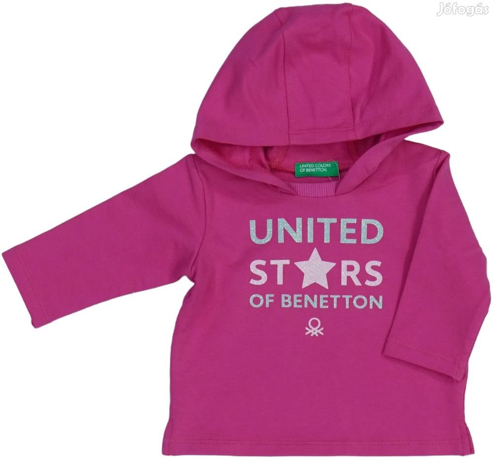 Benetton Új (címkés) Lány Kapucnis pulóver (Méret: 74)