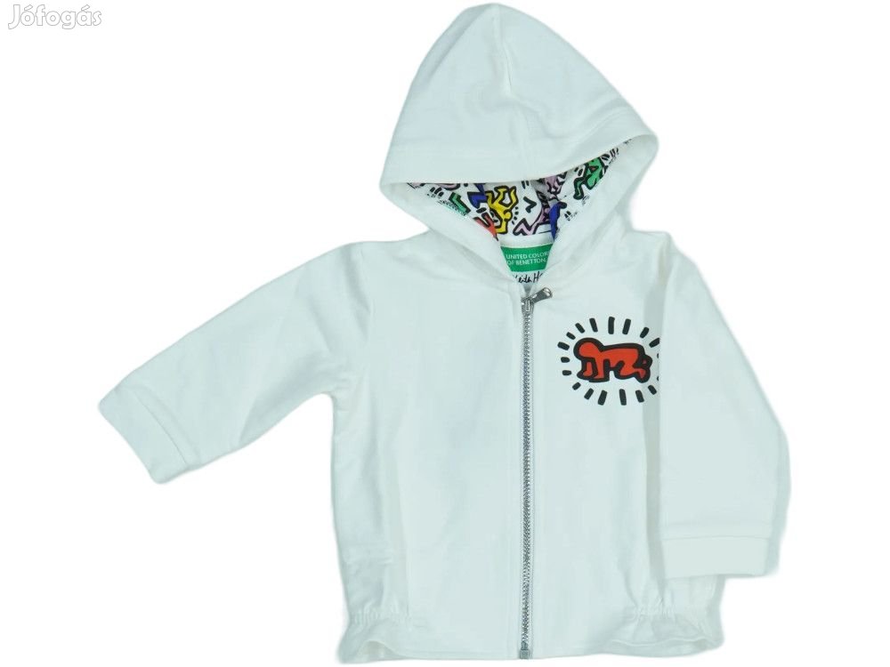 Benetton Új címkés Lány Kapucnis pulóver Méret 74