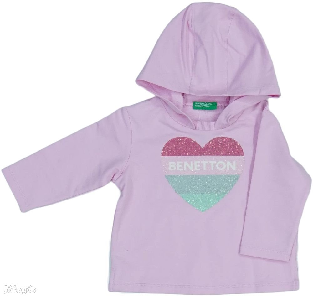 Benetton Új (címkés) Lány Kapucnis pulóver (Méret: 80)