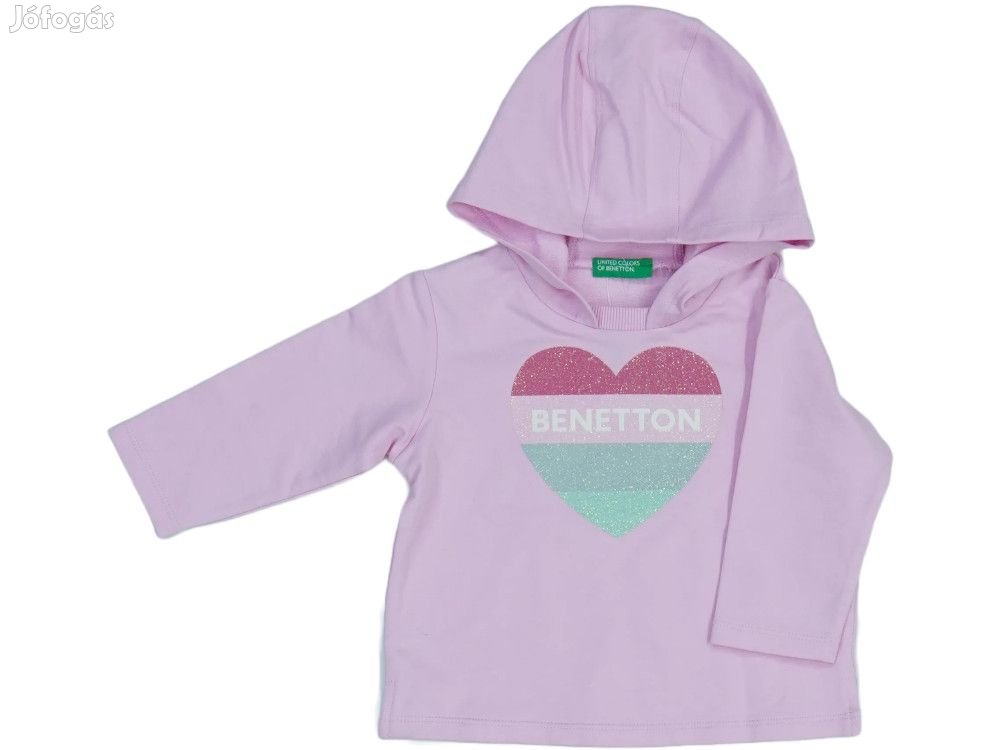 Benetton Új (címkés) Lány Kapucnis pulóver (Méret: 80)