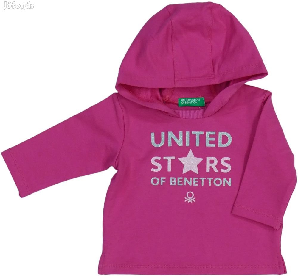 Benetton Új (címkés) Lány Kapucnis pulóver (Méret: 80)