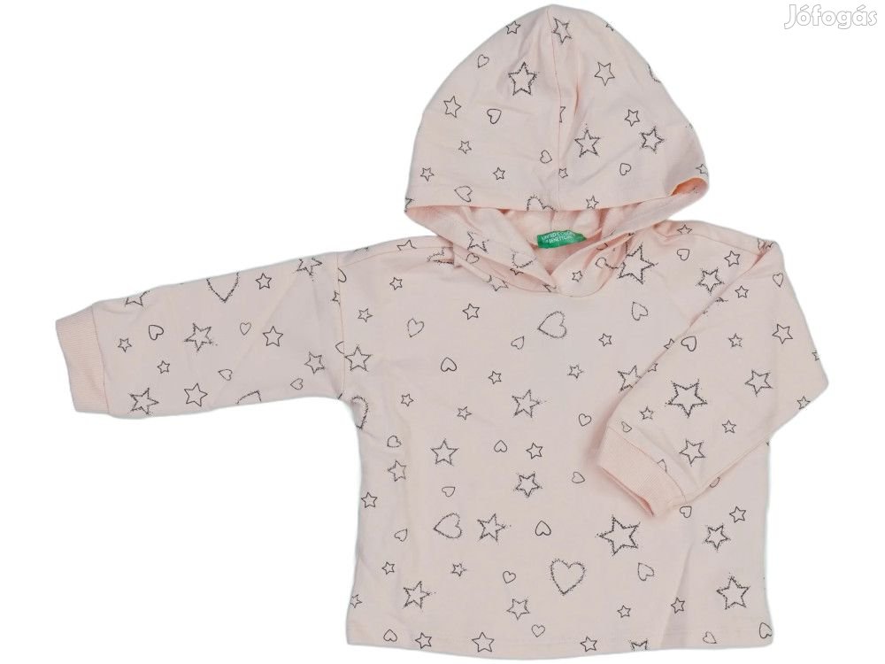 Benetton Új címkés Lány Kapucnis pulóver Méret 86
