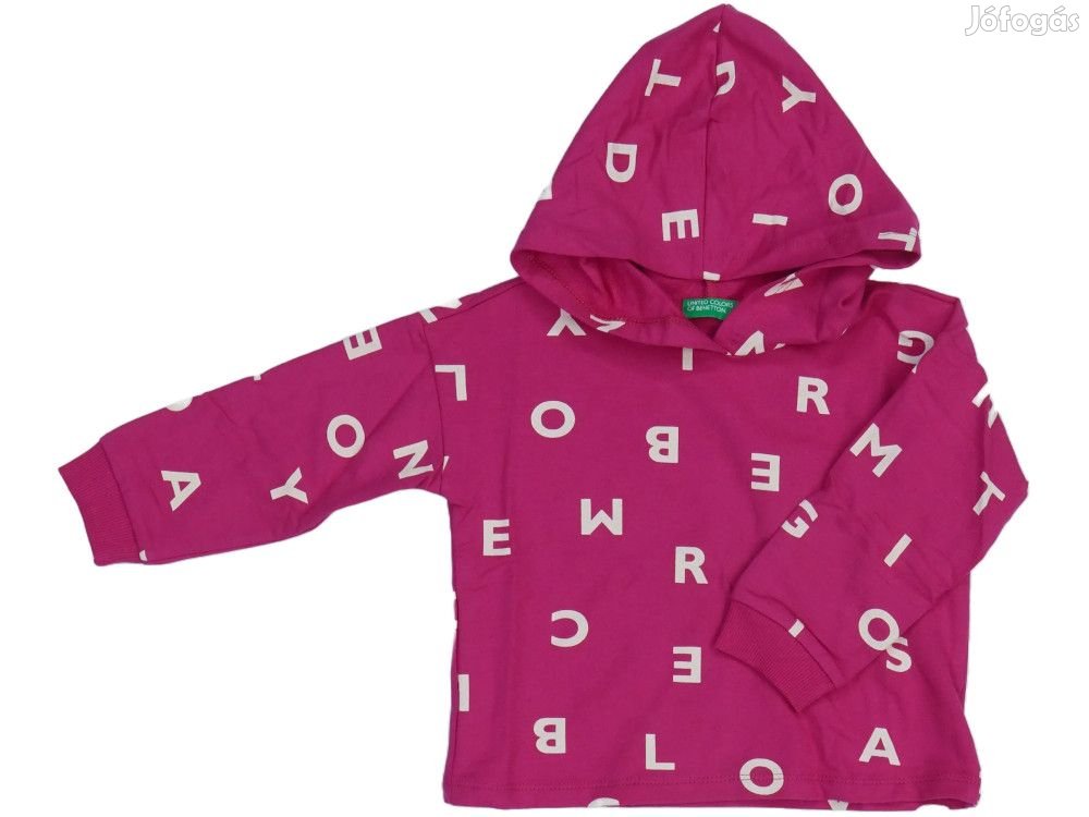 Benetton Új címkés Lány Kapucnis pulóver Méret 92