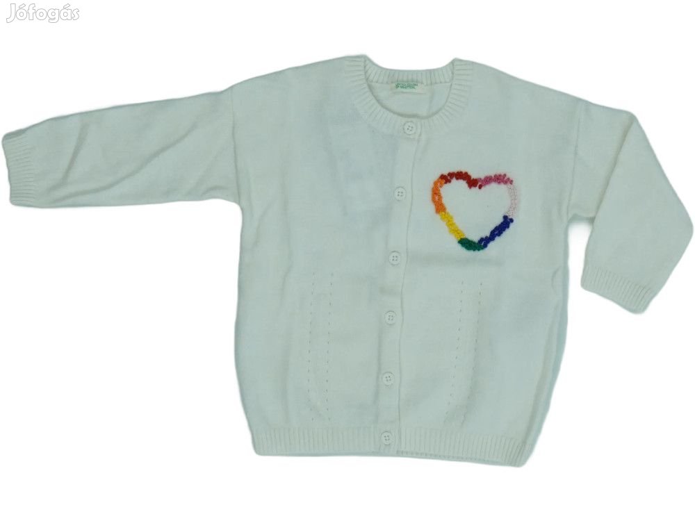 Benetton Új (címkés) Lány Kardigán (Méret: 74)