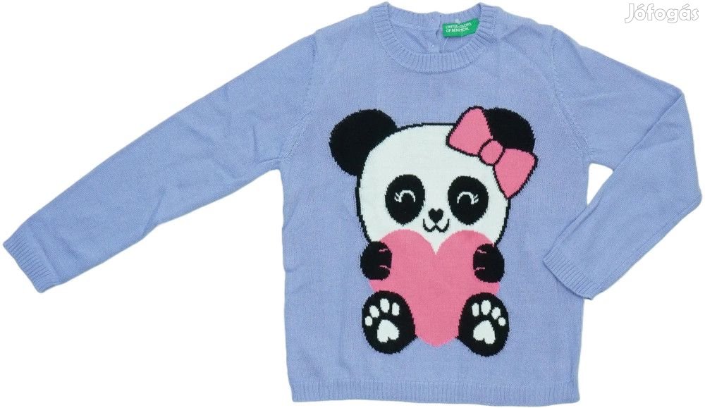 Benetton Új (címkés) Lány Kötött pulcsi (Méret: 104)