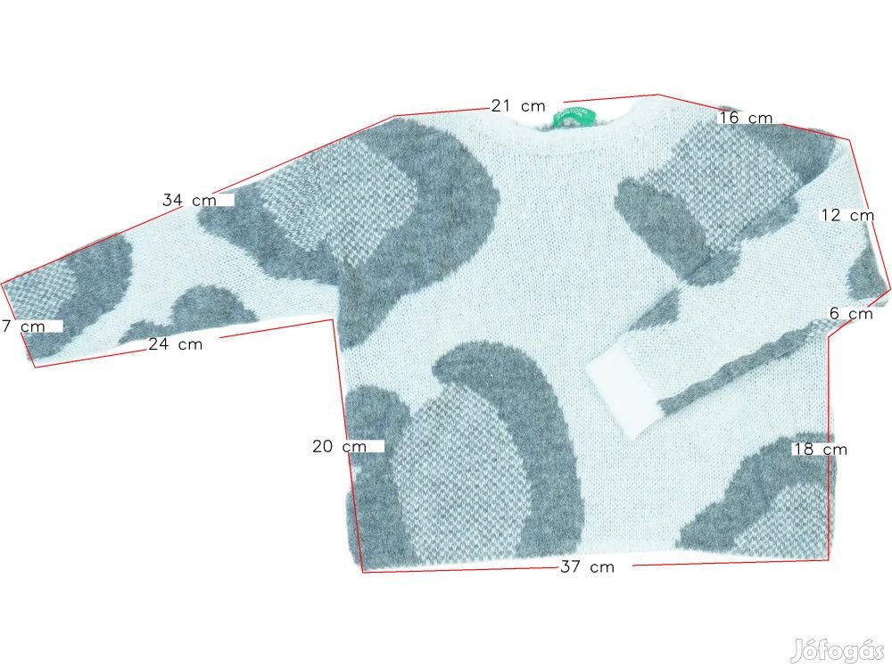 Benetton Új (címkés) Lány Kötött pulcsi (Méret: 110)