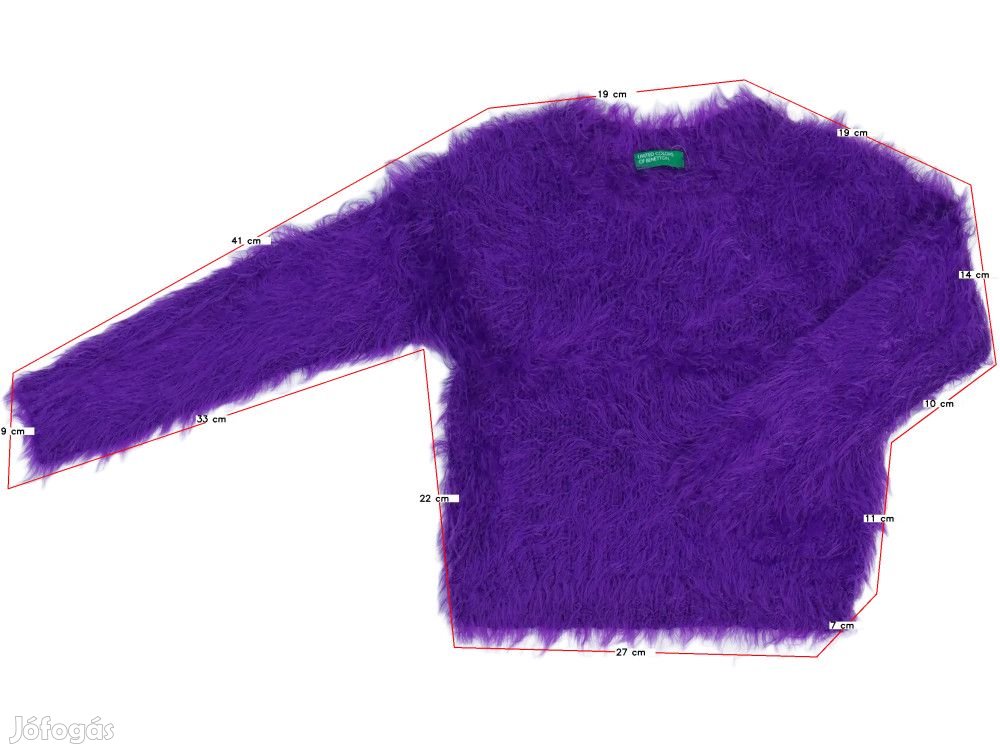 Benetton Új (címkés) Lány Kötött pulcsi (Méret: 110)
