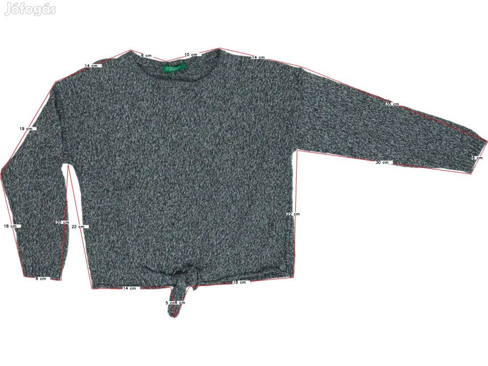 Benetton Új (címkés) Lány Kötött pulcsi (Méret: 110)