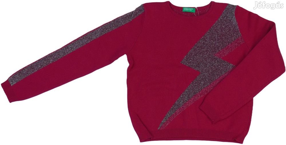 Benetton Új (címkés) Lány Kötött pulcsi (Méret: 128)