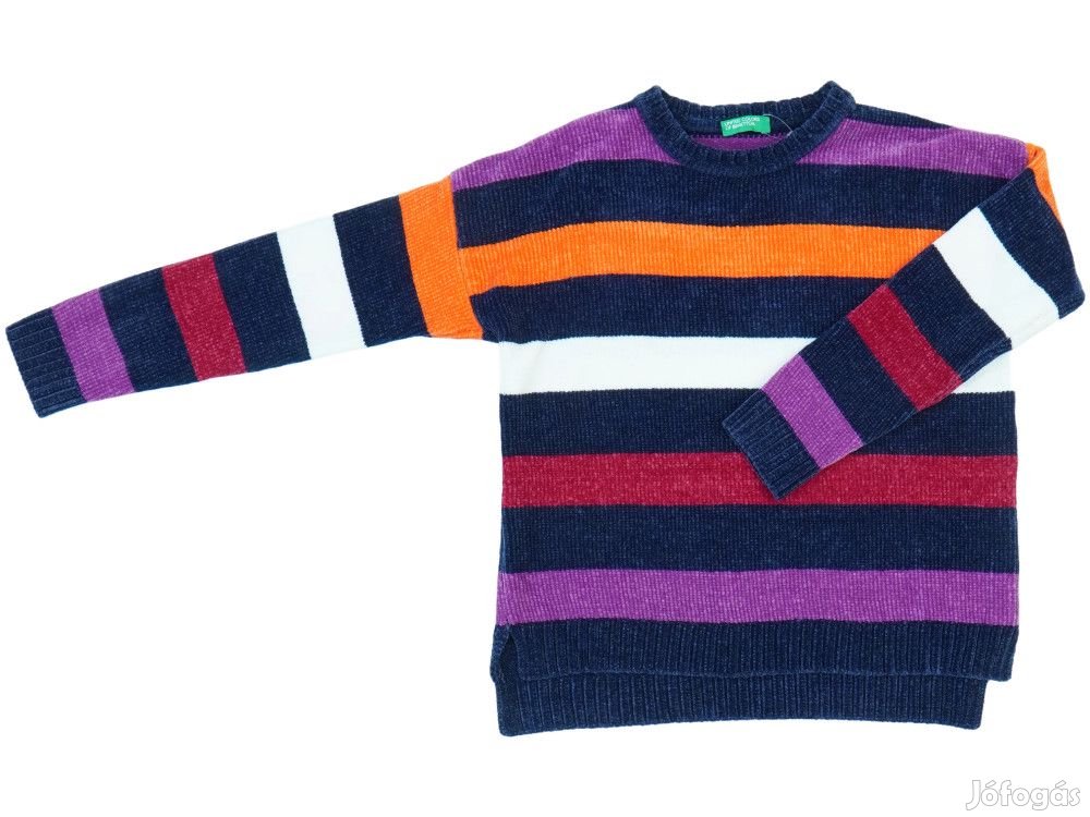 Benetton Új (címkés) Lány Kötött pulcsi (Méret: 128)
