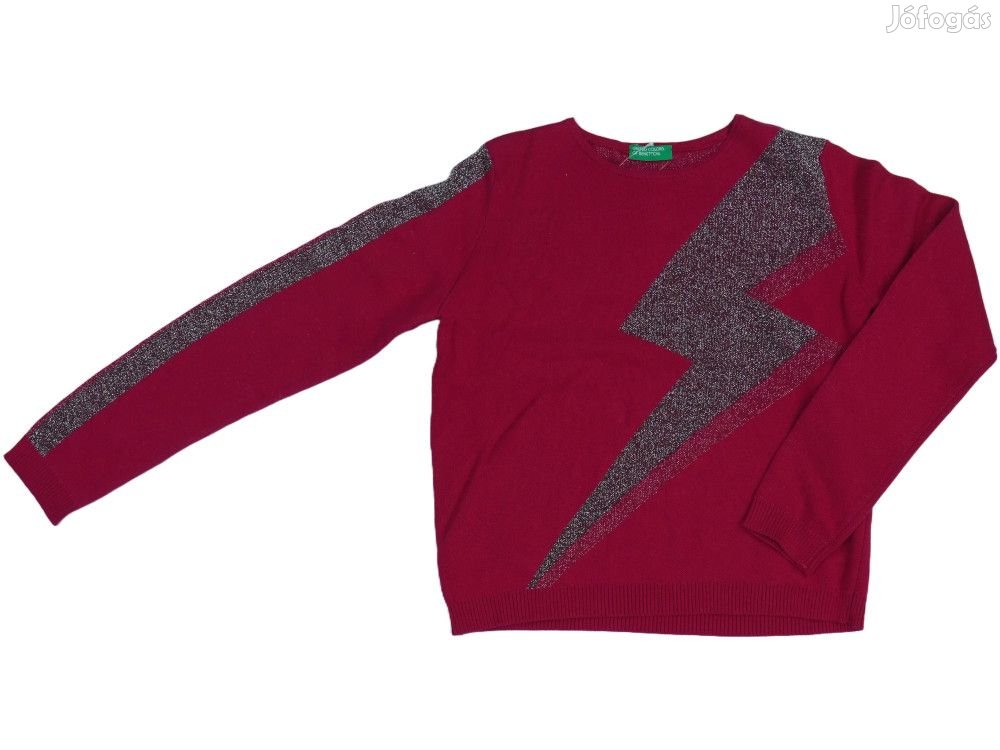 Benetton Új (címkés) Lány Kötött pulcsi (Méret: 134)