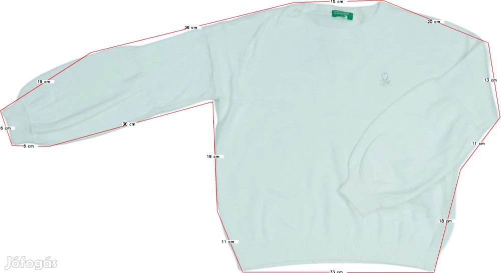 Benetton Új (címkés) Lány Kötött pulcsi (Méret: 140)