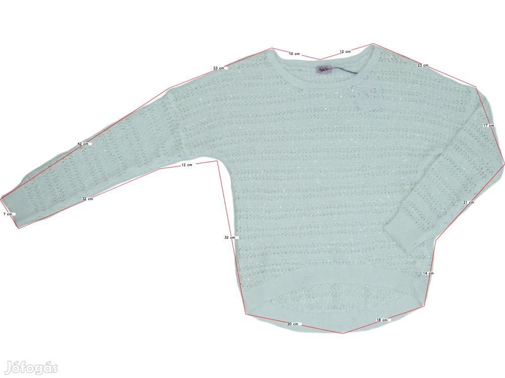 Benetton Új (címkés) Lány Kötött pulcsi (Méret: 146)