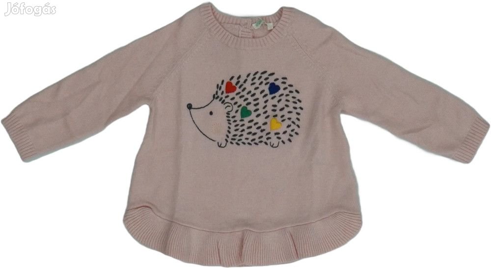 Benetton Új (címkés) Lány Kötött pulcsi (Méret: 56)