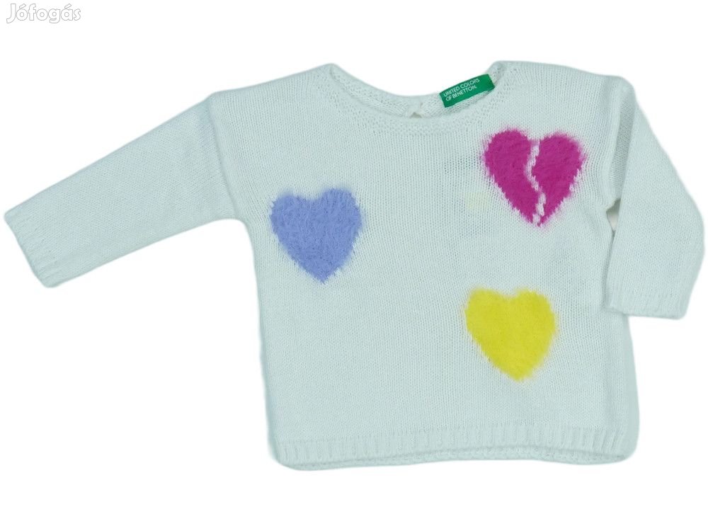 Benetton Új (címkés) Lány Kötött pulcsi (Méret: 68)