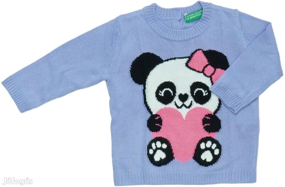 Benetton Új (címkés) Lány Kötött pulcsi (Méret: 68)