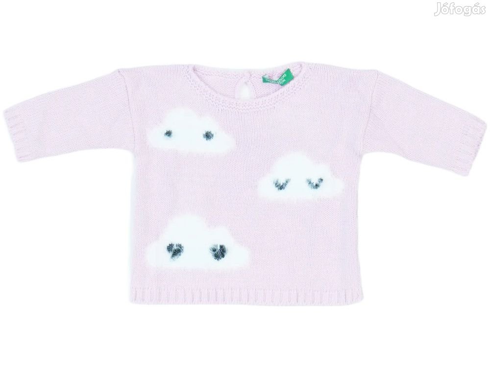 Benetton Új (címkés) Lány Kötött pulcsi (Méret: 68)