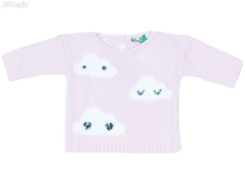 Benetton Új (címkés) Lány Kötött pulcsi (Méret: 68)