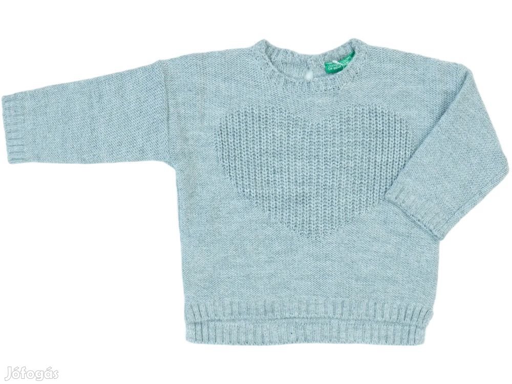 Benetton Új (címkés) Lány Kötött pulcsi (Méret: 74)