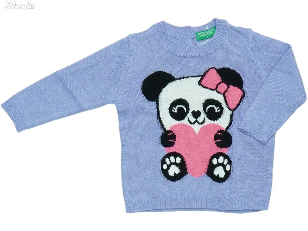 Benetton Új (címkés) Lány Kötött pulcsi (Méret: 74)
