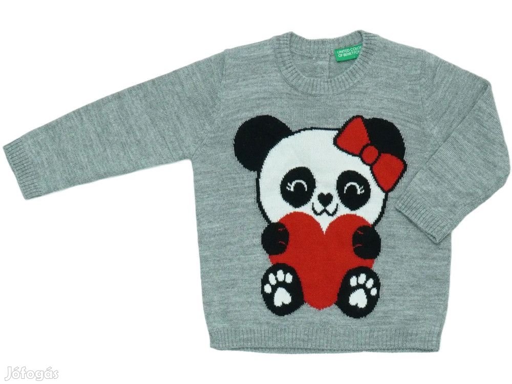 Benetton Új (címkés) Lány Kötött pulcsi (Méret: 80)