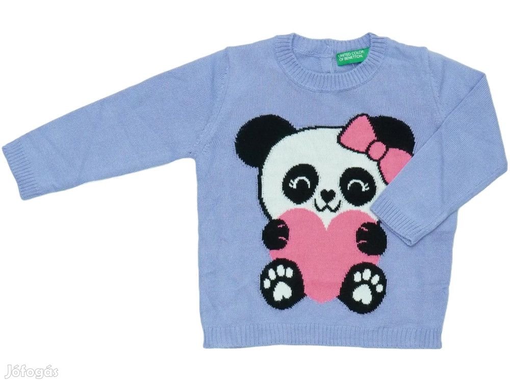 Benetton Új (címkés) Lány Kötött pulcsi (Méret: 80)