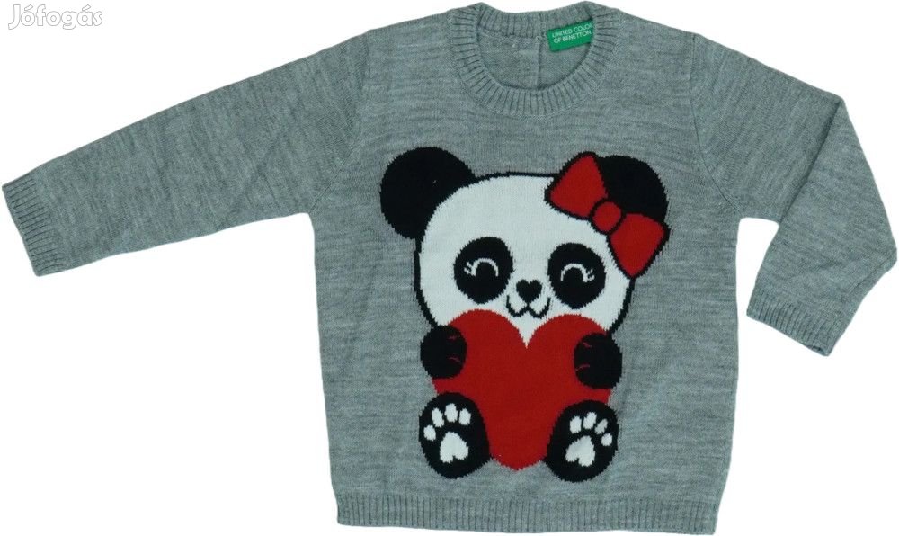 Benetton Új (címkés) Lány Kötött pulcsi (Méret: 80)