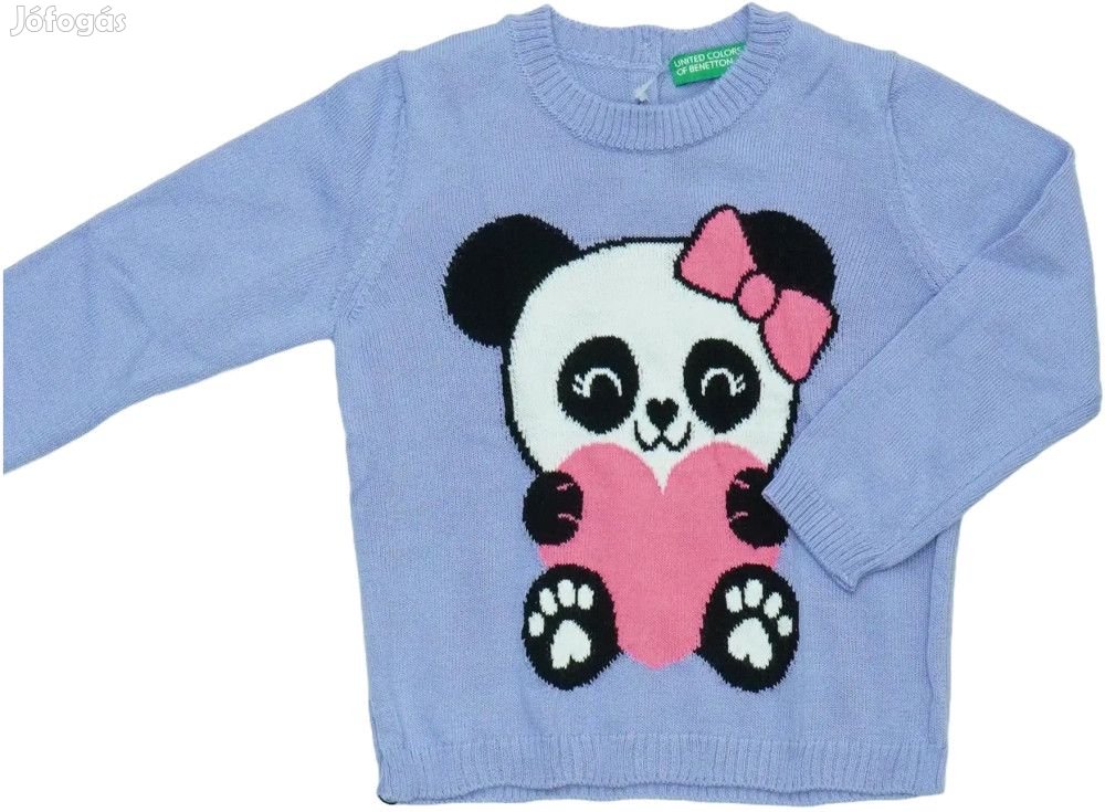Benetton Új (címkés) Lány Kötött pulcsi (Méret: 86)