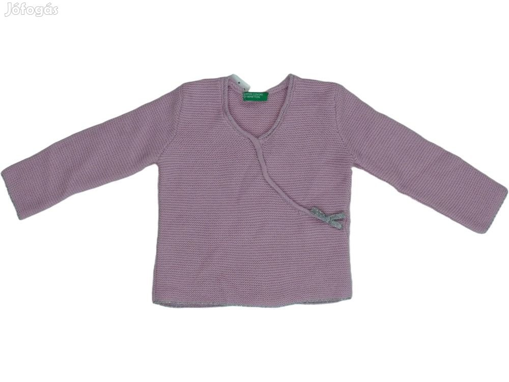 Benetton Új (címkés) Lány Kötött pulcsi (Méret: 86)