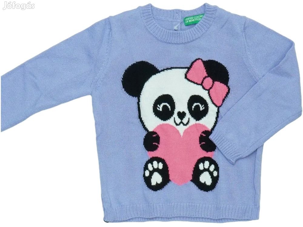Benetton Új (címkés) Lány Kötött pulcsi (Méret: 86)