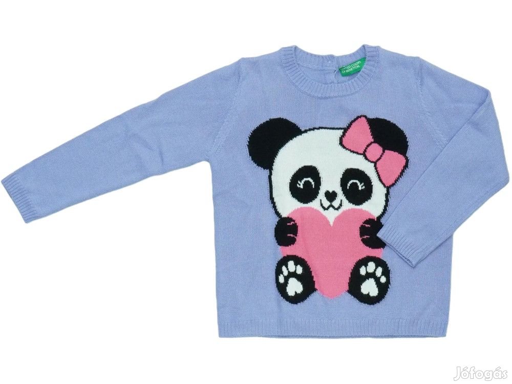 Benetton Új (címkés) Lány Kötött pulcsi (Méret: 92)