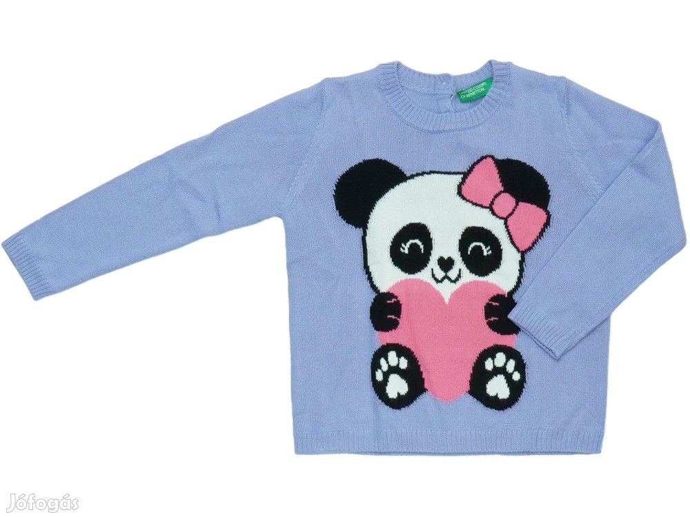 Benetton Új (címkés) Lány Kötött pulcsi (Méret: 92)