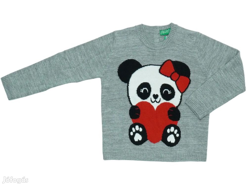 Benetton Új (címkés) Lány Kötött pulcsi (Méret: 92)