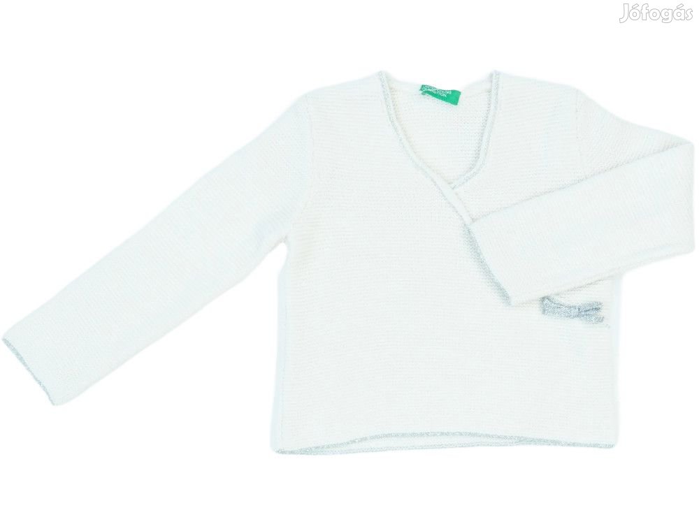 Benetton Új (címkés) Lány Kötött pulcsi (Méret: 98)