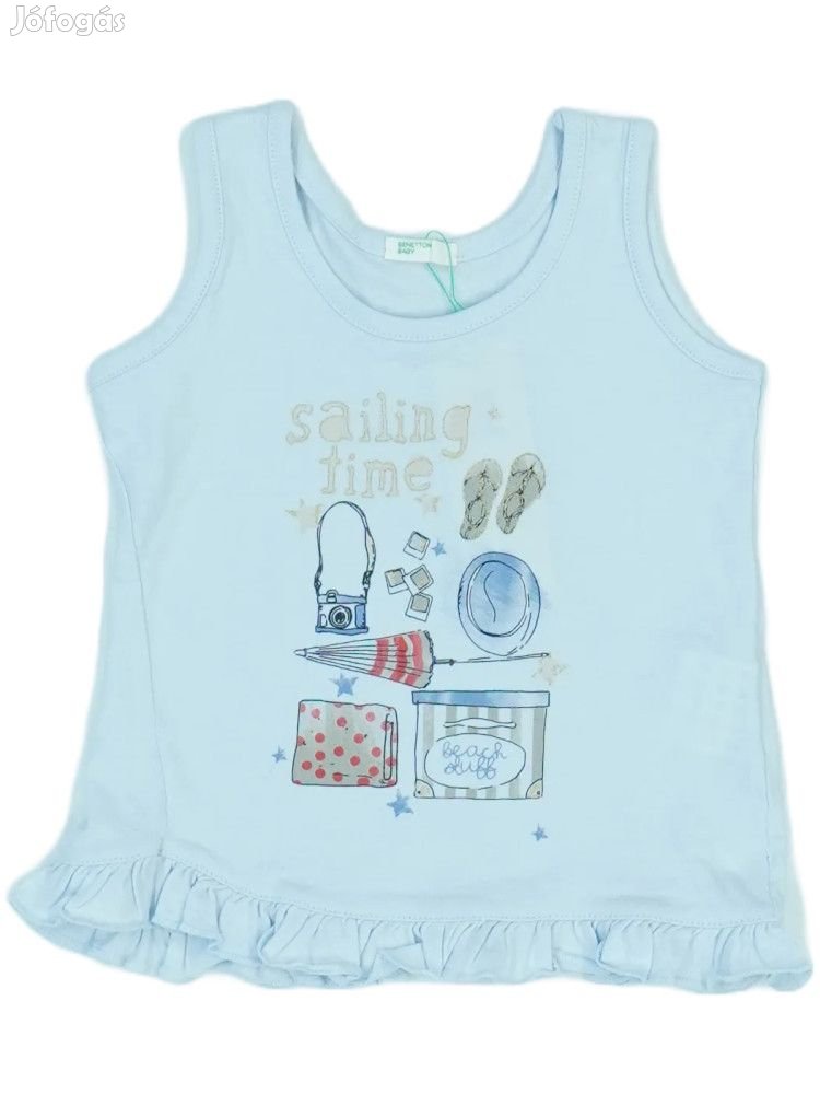 Benetton Új (címkés) Lány Lányka / Női ujjatlan póló / top (Méret: 68)