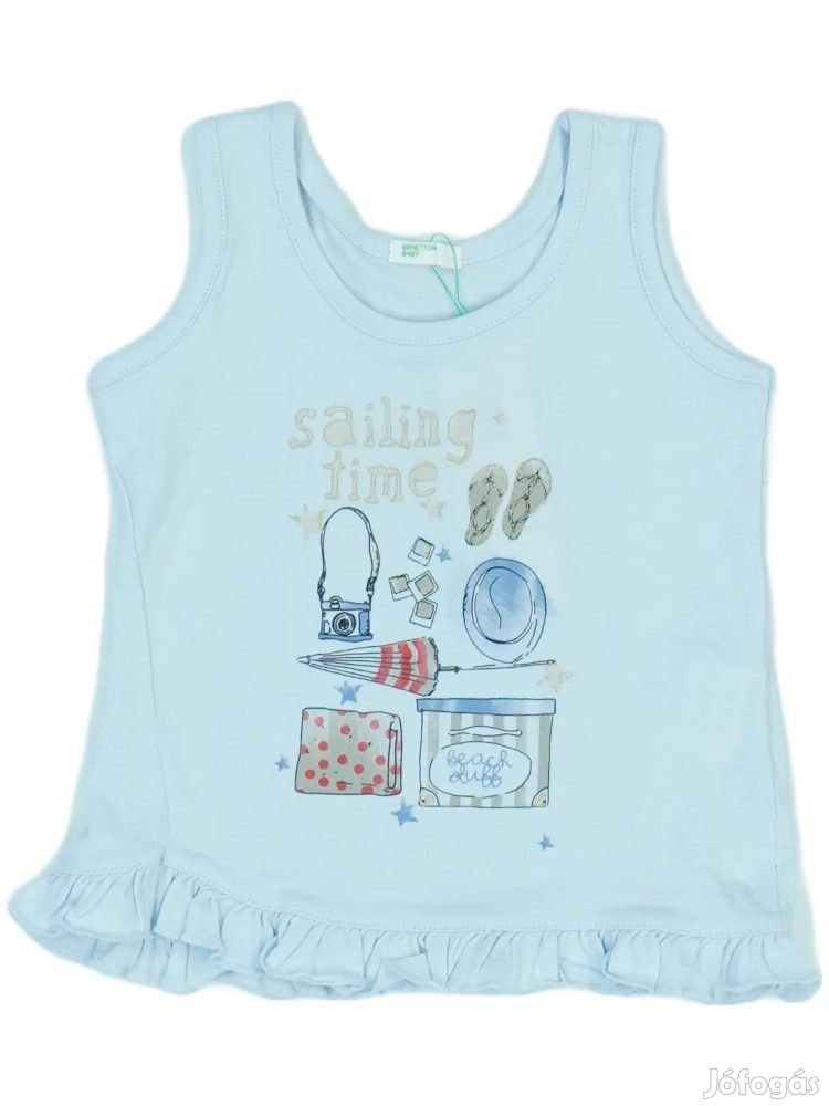 Benetton Új (címkés) Lány Lányka / Női ujjatlan póló / top (Méret: 68)