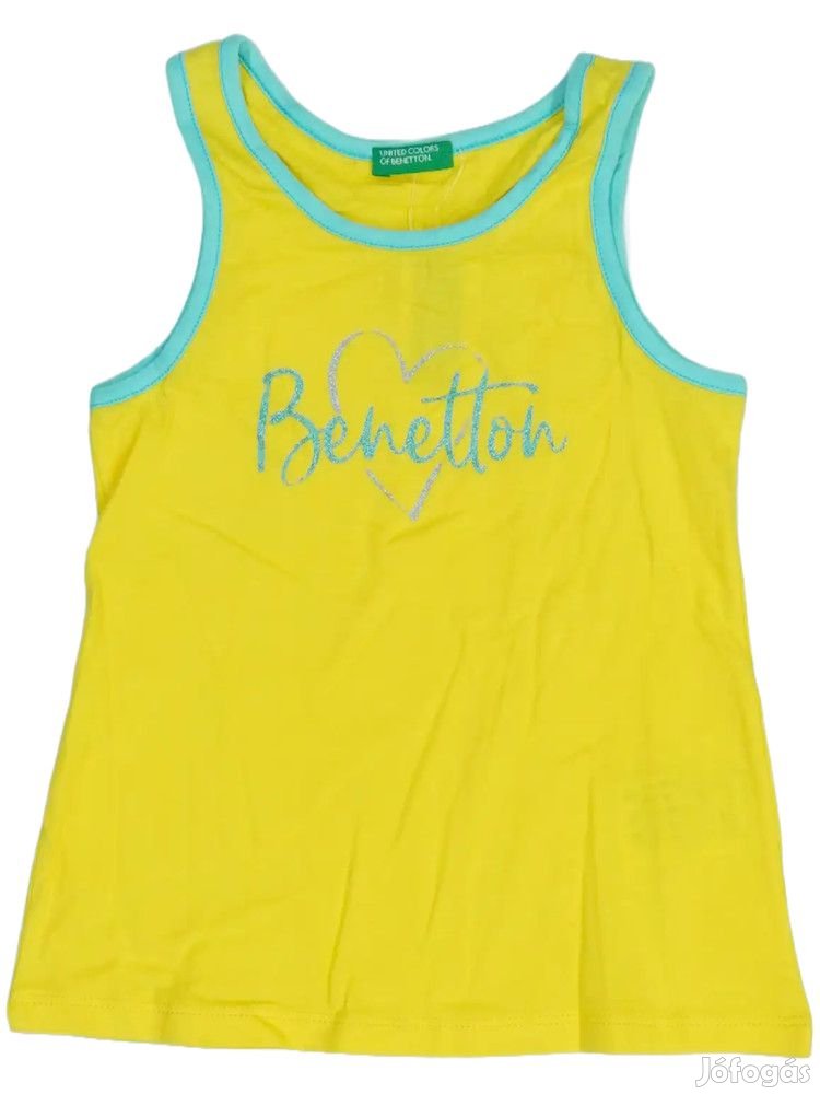 Benetton Új (címkés) Lány Lányka / Női ujjatlan póló / top (Méret: 98)
