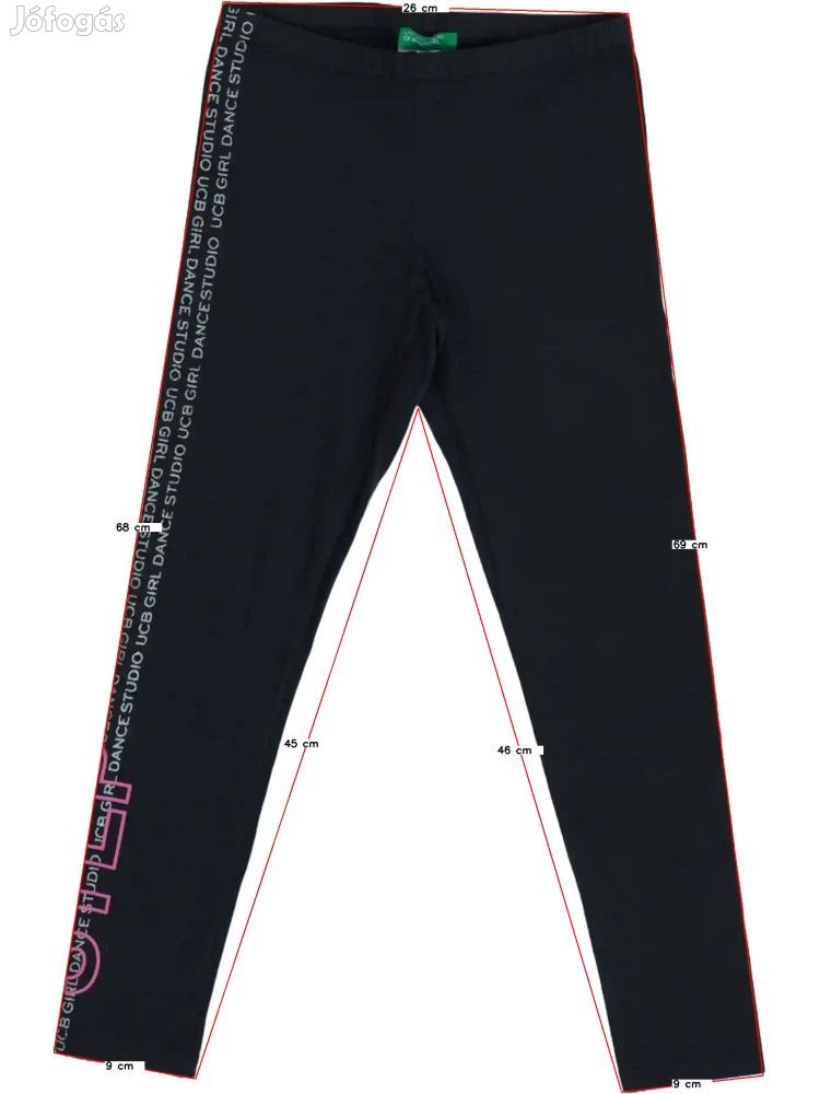 Benetton Új (címkés) Lány Leggings (Méret: 128)