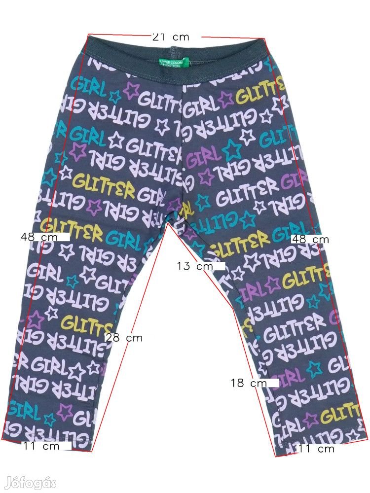 Benetton Új (címkés) Lány Leggings (Méret: 62)