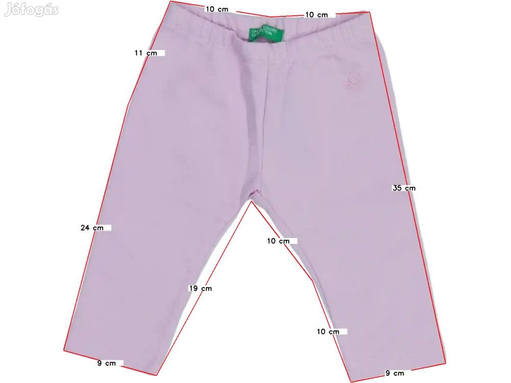 Benetton Új (címkés) Lány Leggings (Méret: 68)