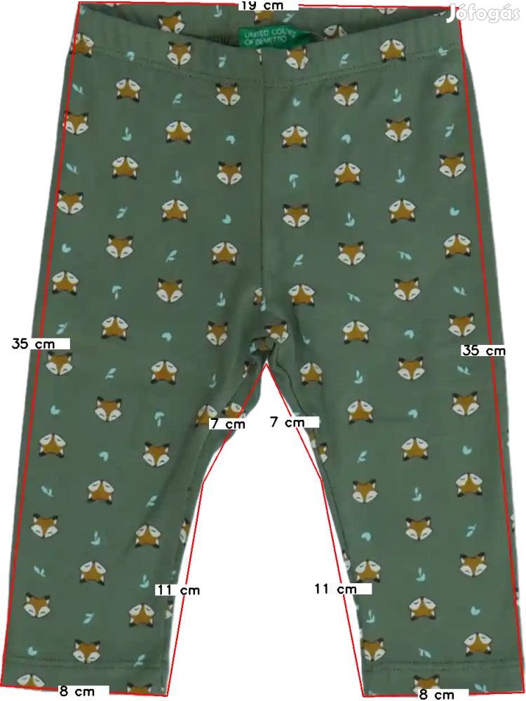 Benetton Új (címkés) Lány Leggings (Méret: 68)