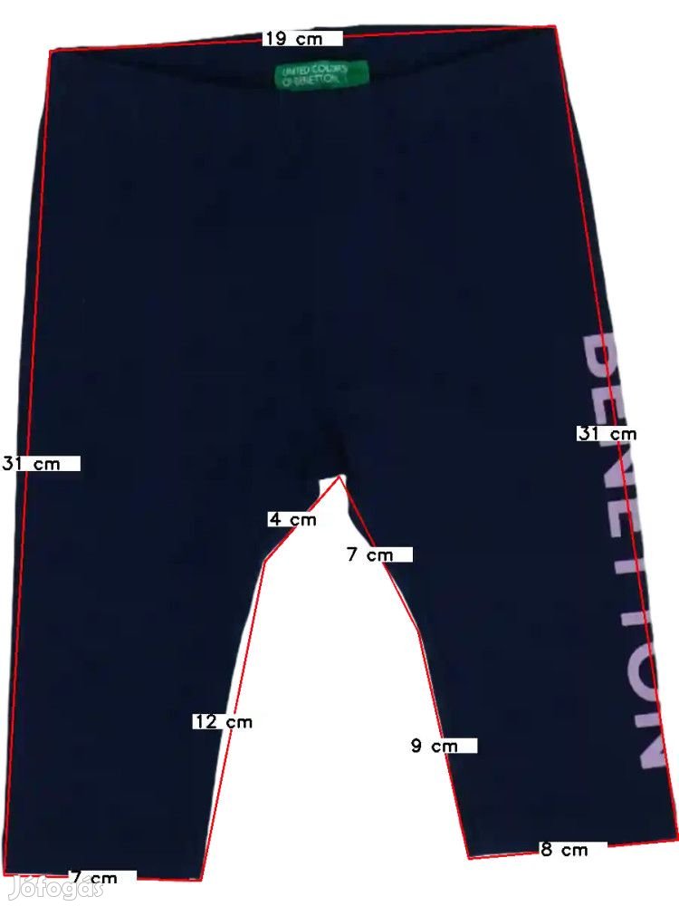 Benetton Új (címkés) Lány Leggings (Méret: 68)