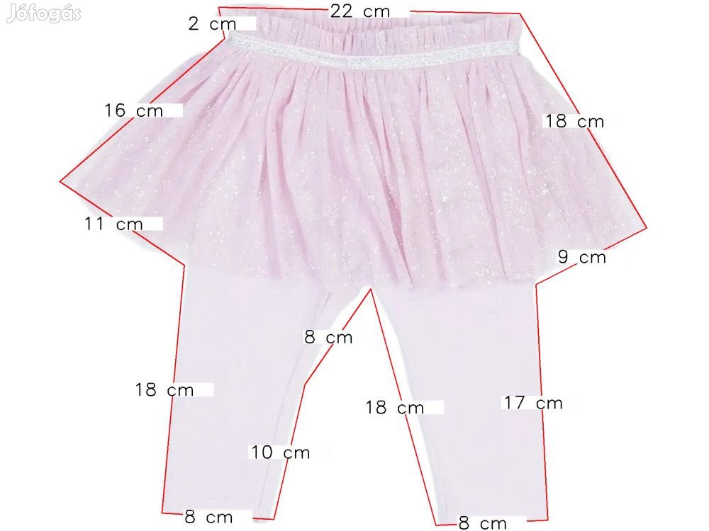 Benetton Új (címkés) Lány Leggings (Méret: 74)