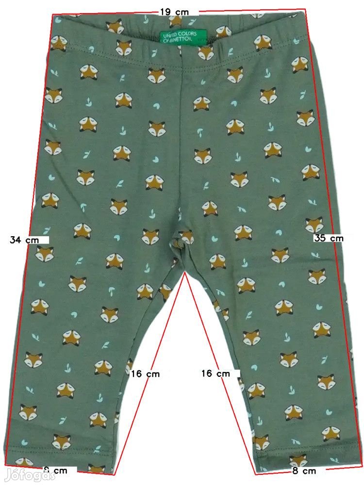 Benetton Új (címkés) Lány Leggings (Méret: 74)