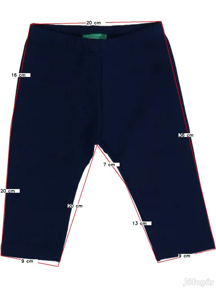 Benetton Új (címkés) Lány Leggings (Méret: 74)
