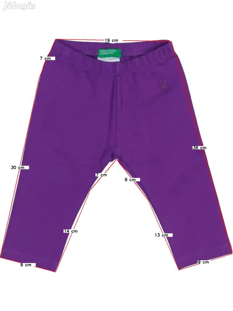 Benetton Új (címkés) Lány Leggings (Méret: 74)