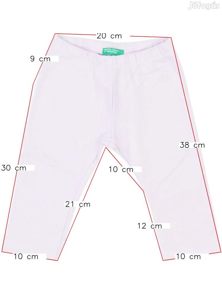 Benetton Új (címkés) Lány Leggings (Méret: 80)