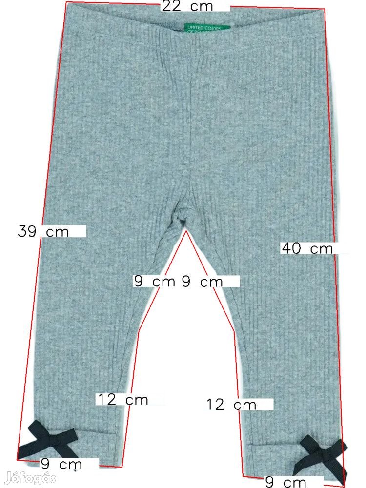 Benetton Új (címkés) Lány Leggings (Méret: 80)