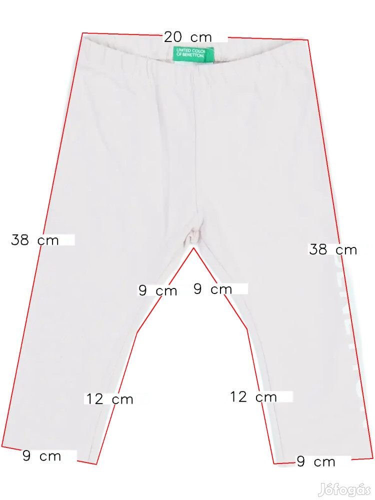 Benetton Új (címkés) Lány Leggings (Méret: 80)