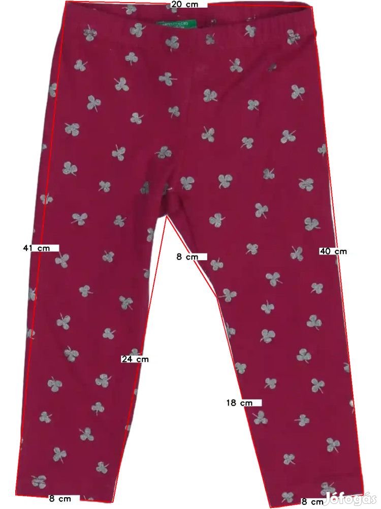 Benetton Új (címkés) Lány Leggings (Méret: 86)